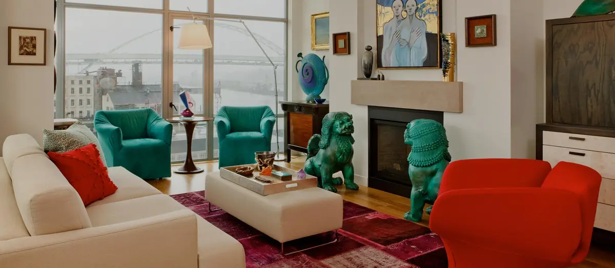 Living room in a Greater Toronto Area home
